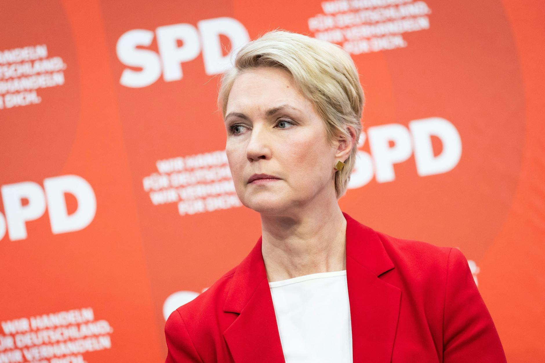 Die SPD von Ministerpräsidentin Manuela Schwesig liegt in Umfragen auf Platz zwei.