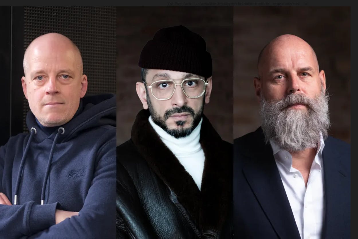 Per Leo, Behzad Karim Khani und Holger Friedrich treffen am 19. März im Theater Ost aufeinander.