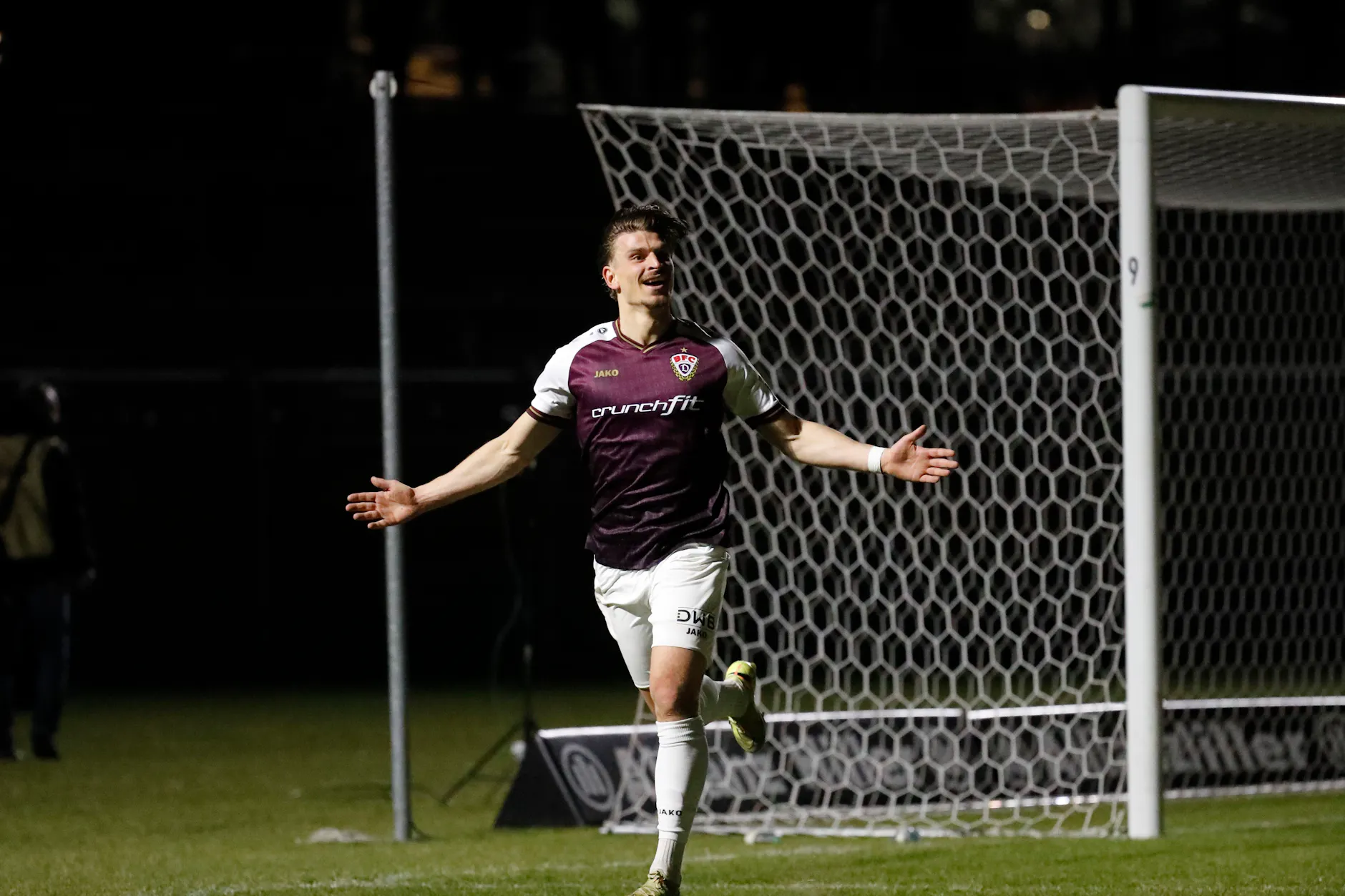 Leander Fritzsche will auch gegen Altglienicke wieder so schön jubeln