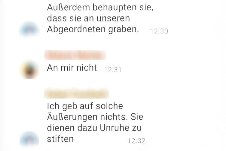 Auszug aus dem Protokoll