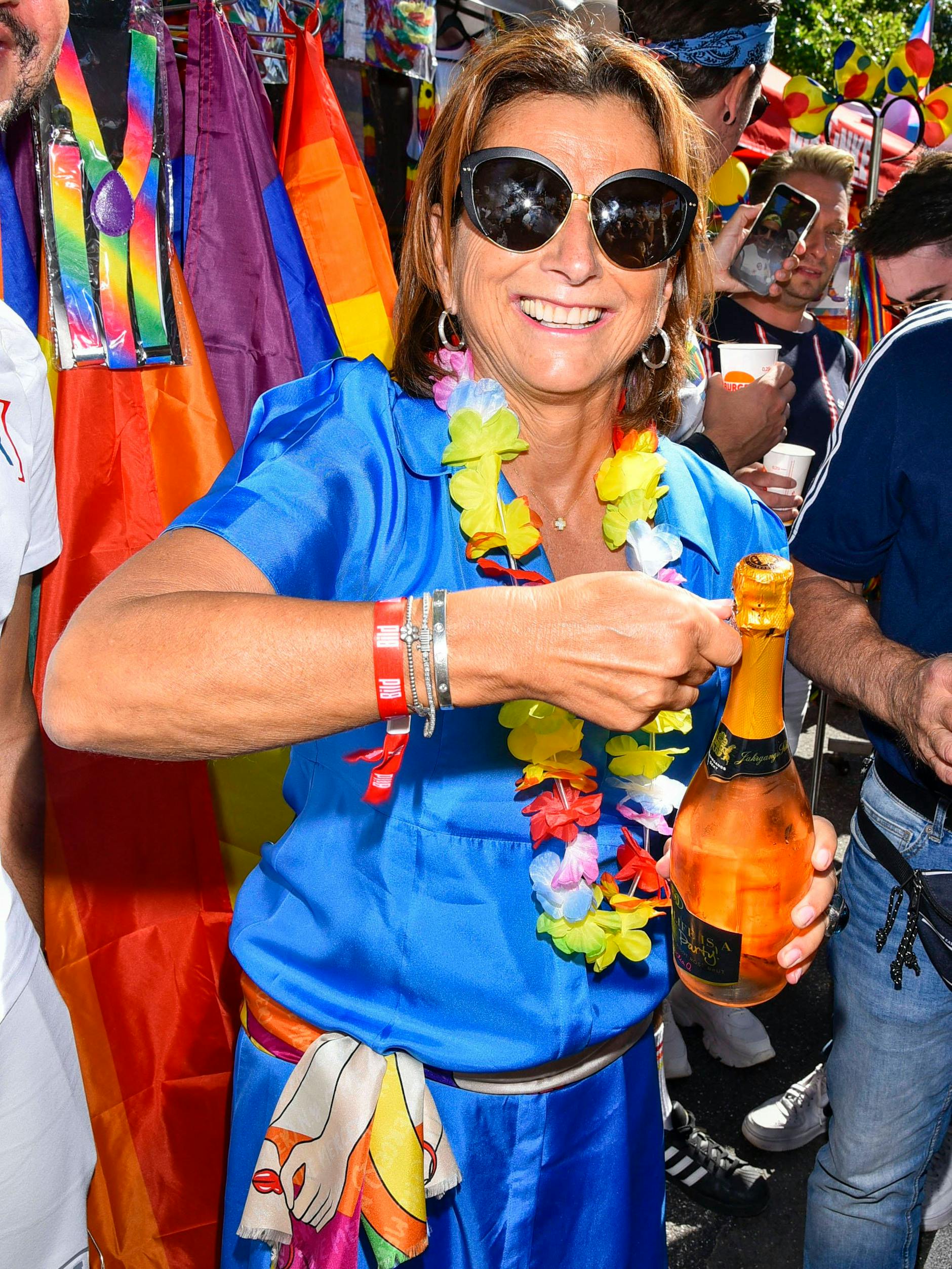 Am liebsten trinkt Claudia Obert Champagner.