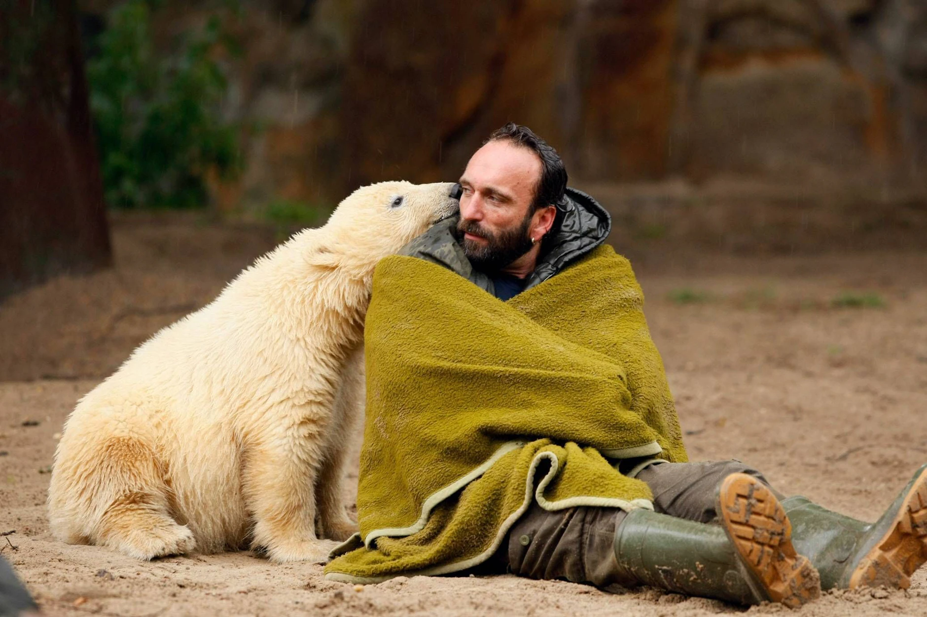 Knut und Thomas Dörflein waren unzertrennlich. Zweimal am Tag spielten sie im Berliner Zoo eine Show.