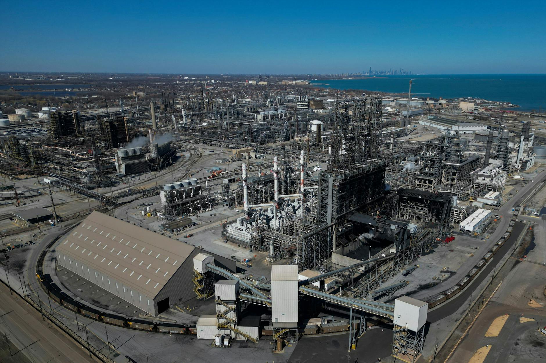 Die BP-Raffinerie Whiting im US-Bundesstaat Indiana