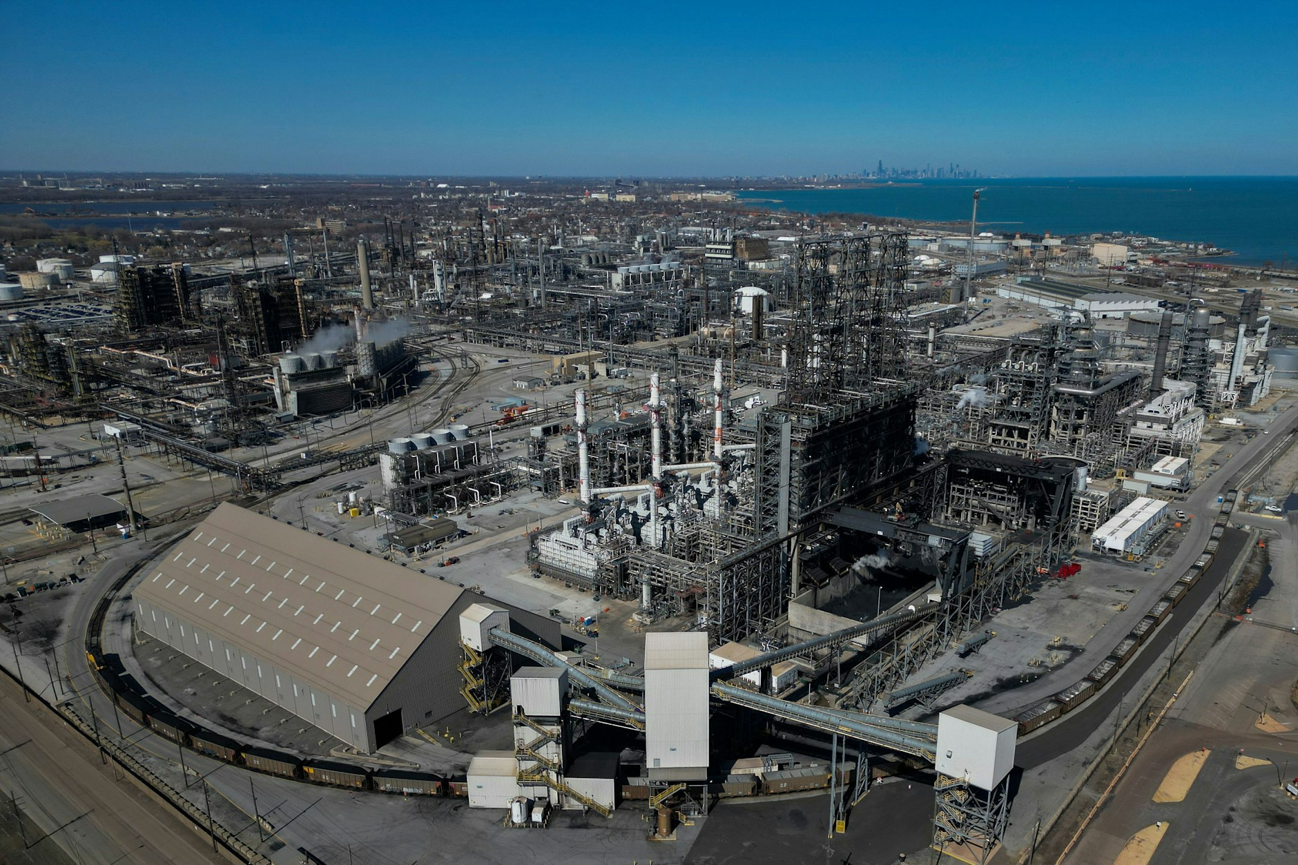 Die BP-Raffinerie Whiting im US-Bundesstaat Indiana