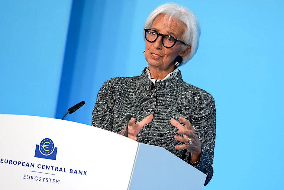 Die Präsidentin der Europäischen Zentralbank Christine Lagarde nach der EZB-Ratssitzung am Donnerstag in Frankfurt