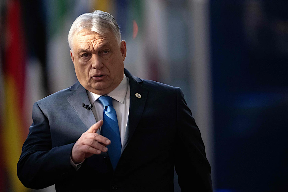 Ungarns Ministerpräsident Viktor Orbán trifft zum EU-Gipfel im EU-Hauptquartier in Brüssel ein.