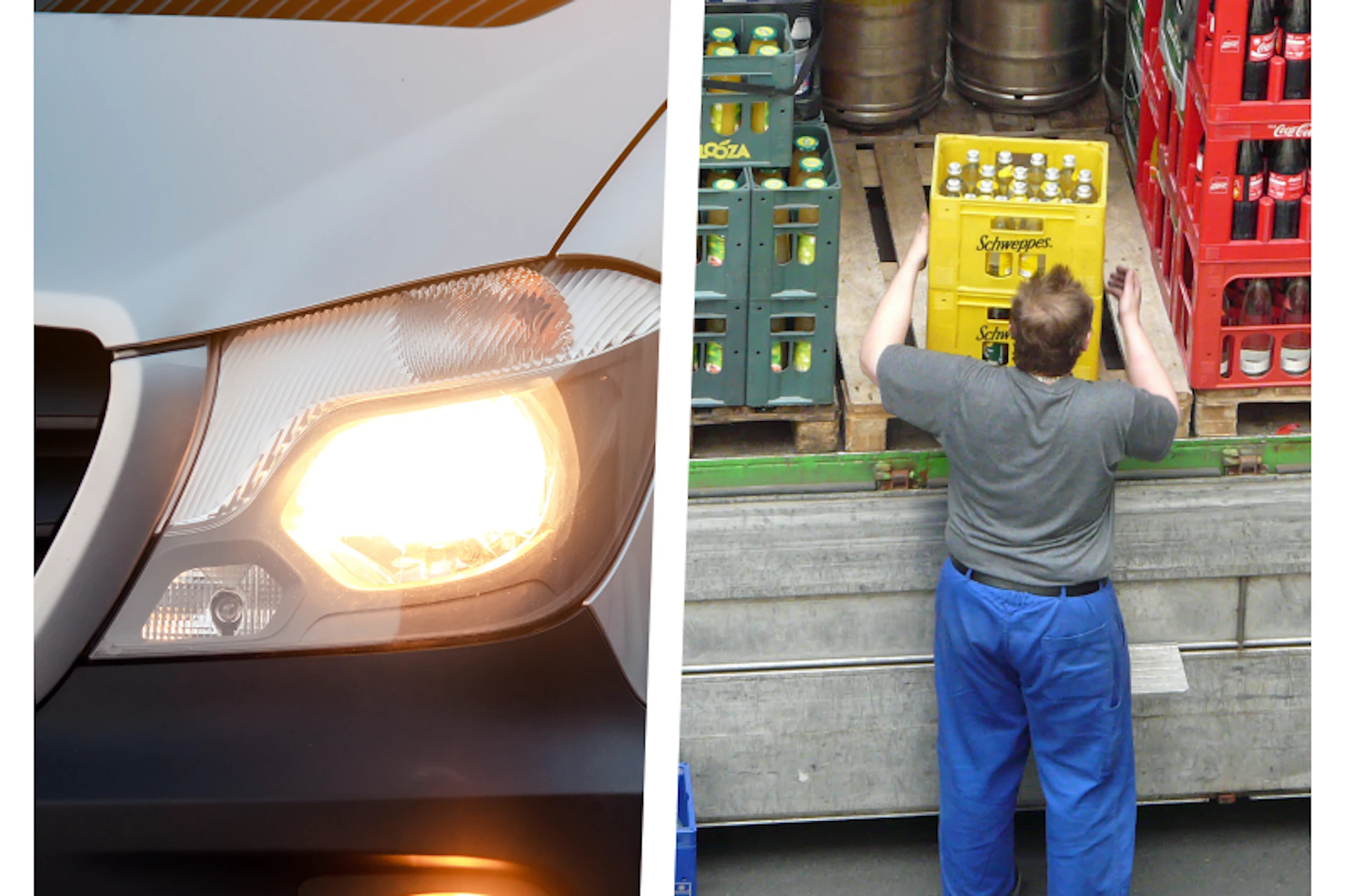 Getränke-Händler haben es mit ihren Transportern schwer in Berlin (Symbolfotos).