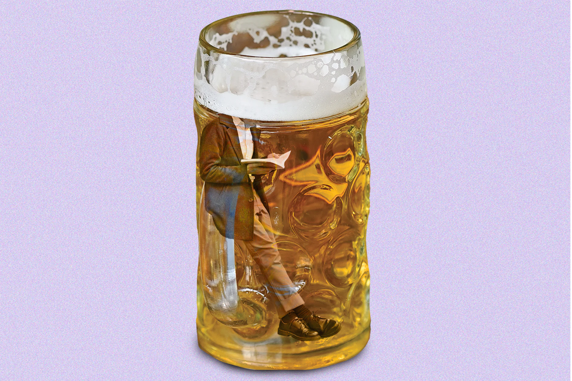 Gleichzeitig tief ins Glas und ins Buch zu schauen, ist nicht für jeden was.