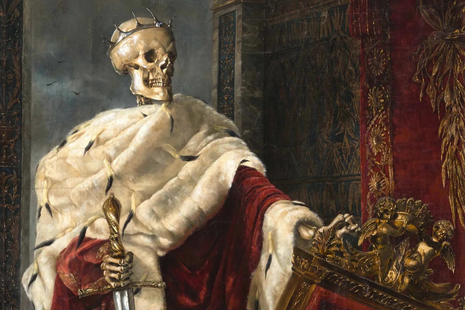 Detail aus Hermione von Preuschens „Mors Imperator “, 1887