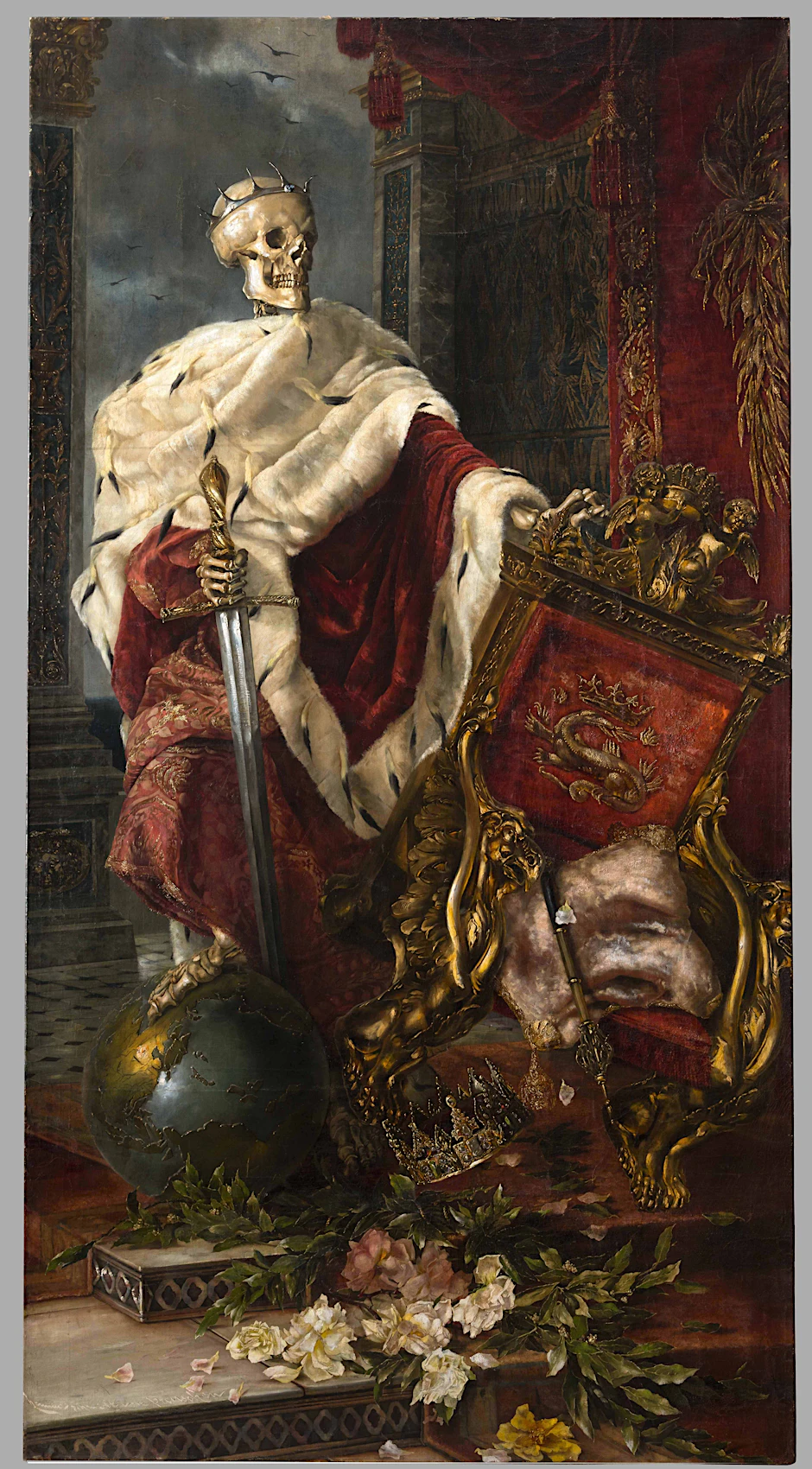 Detail aus Hermione von Preuschens „Mors Imperator “, 1887