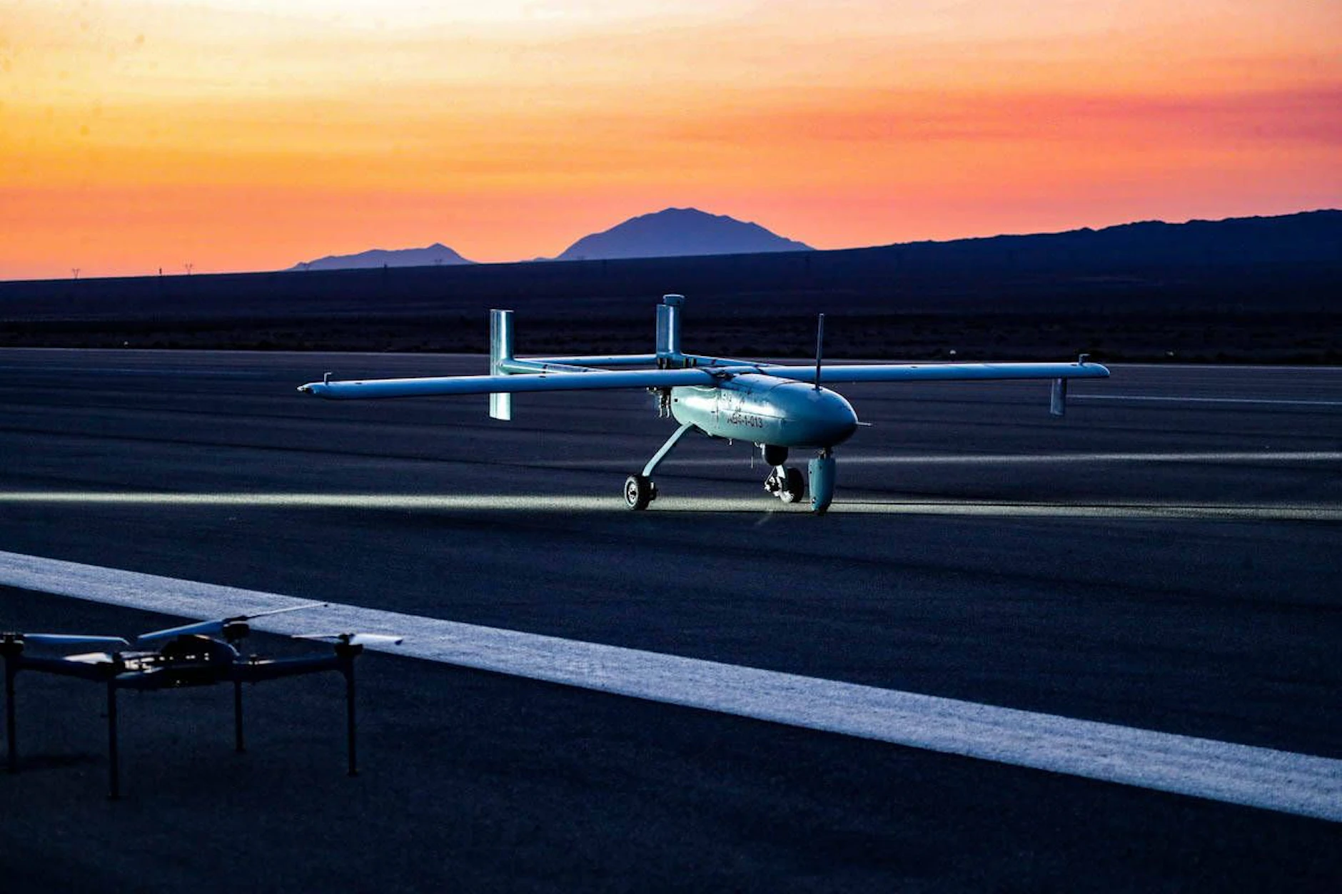 Eine iranische Drohne. Ein Militärsprecher hat mit Angriffen weltweit gedroht.