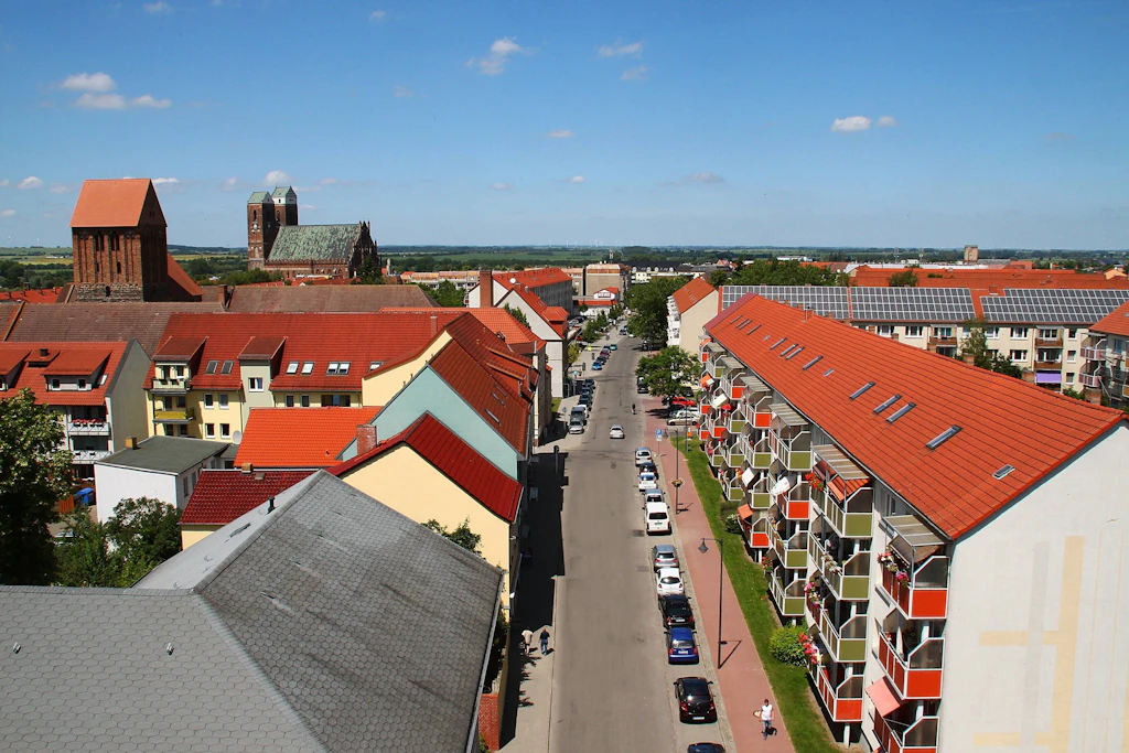 Der Berlin-Usedom-Radweg führt durch Prenzlau in der brandenburgischen Uckermark. 