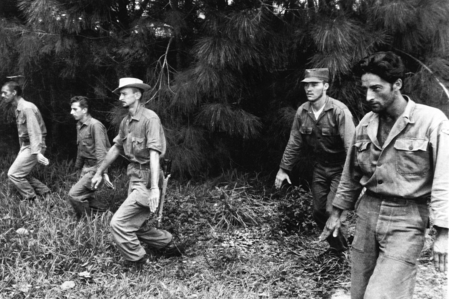 Söldner trainieren nahe Miami für den Kampf gegen Castro, April 1961. Sie scheiterten verheerend. 