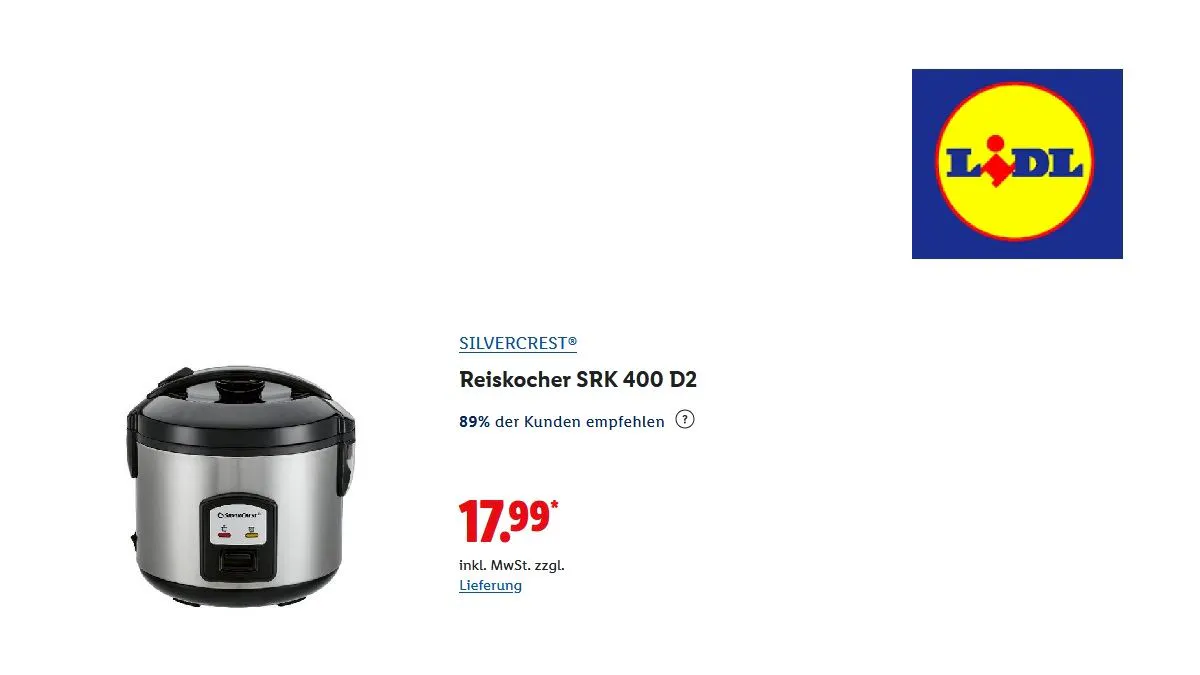 Reiskocher von Silvercrest