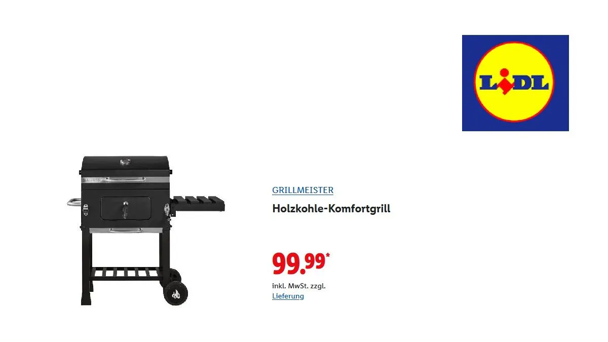 Holzkohle-Komfortgrill von GRILLMEISTER