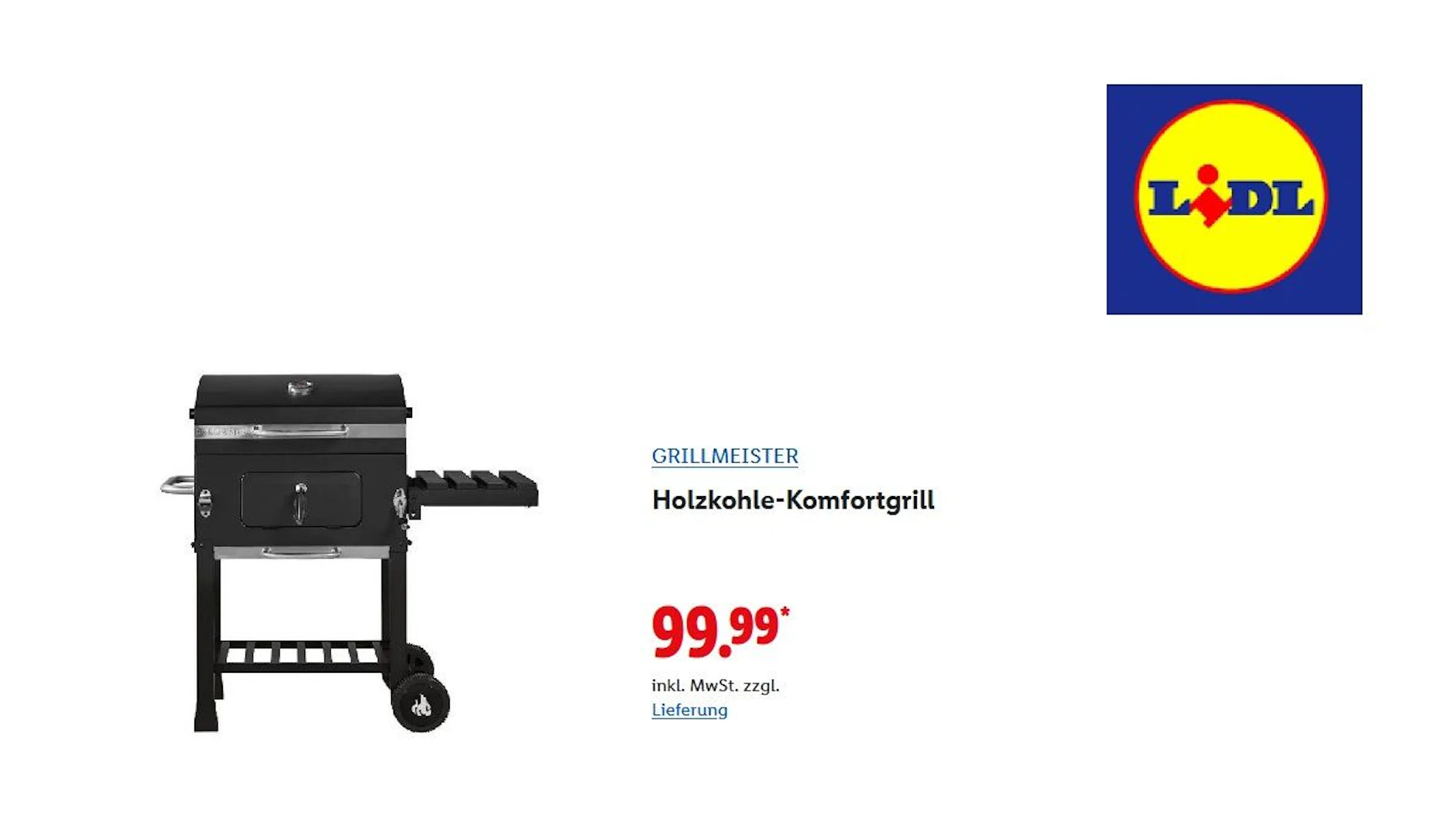 Holzkohle-Komfortgrill von GRILLMEISTER