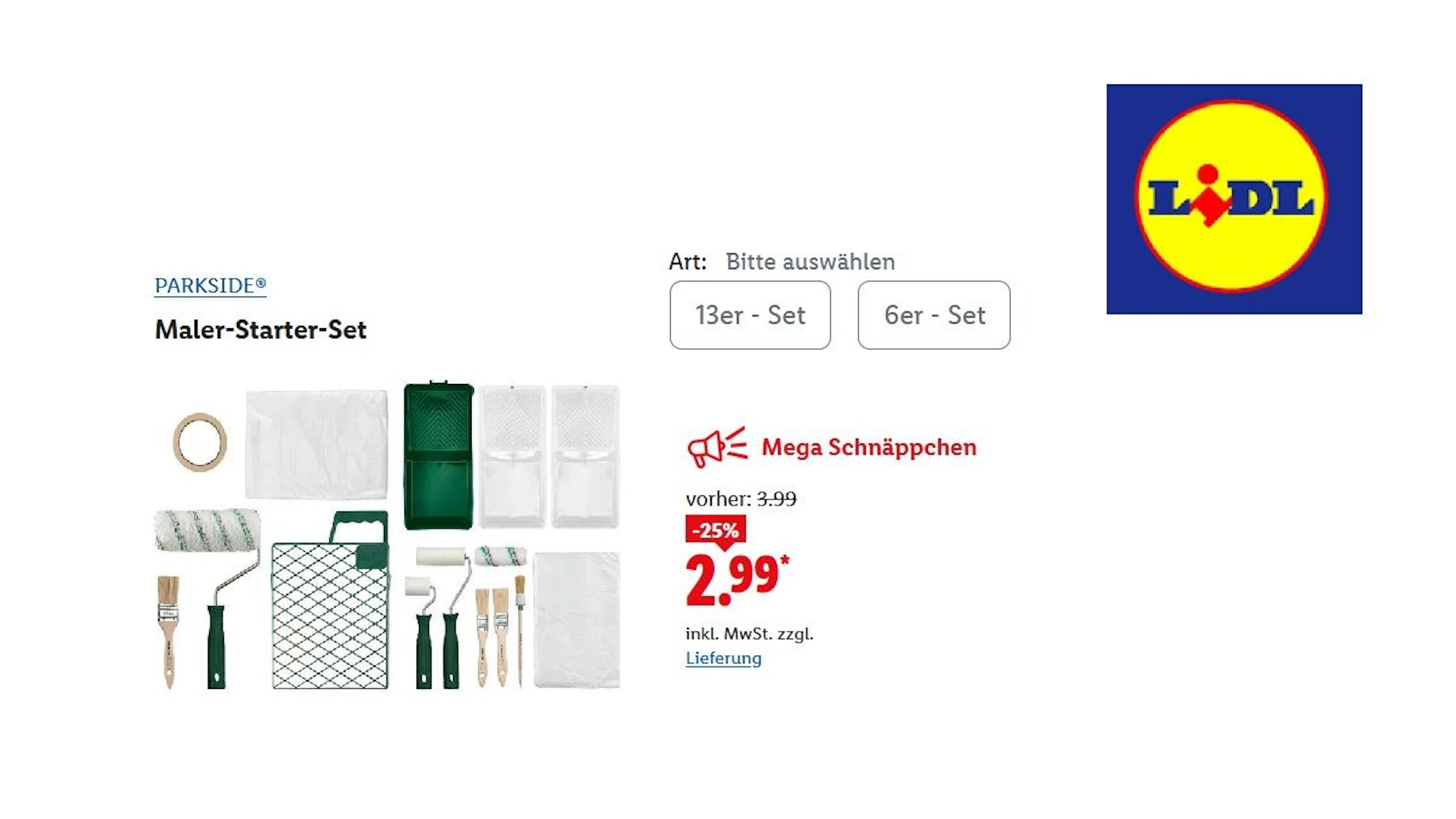 PARKSIDE Maler-Starter-Set