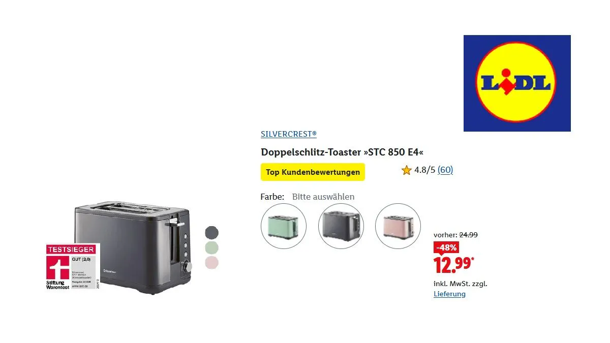 SILVERCREST Doppelschlitz-Toaster