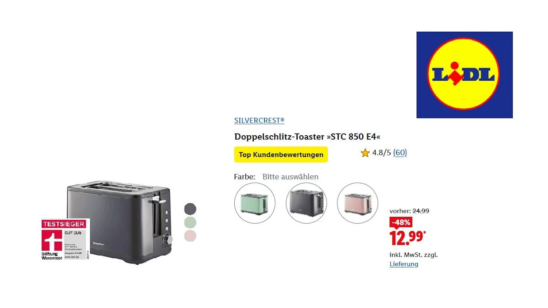 SILVERCREST Doppelschlitz-Toaster