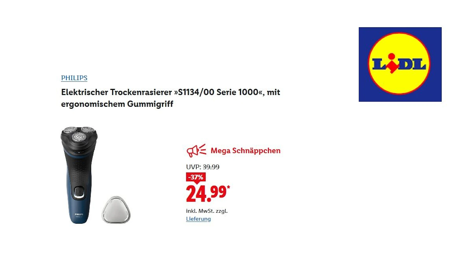 Elektrischer Trockenrasierer von PHILIPS