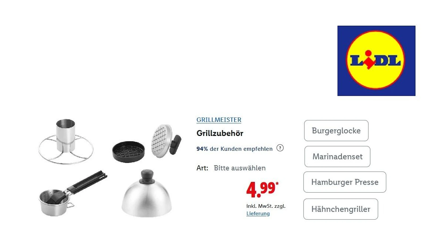 Grillzubehör GRILLMEISTER