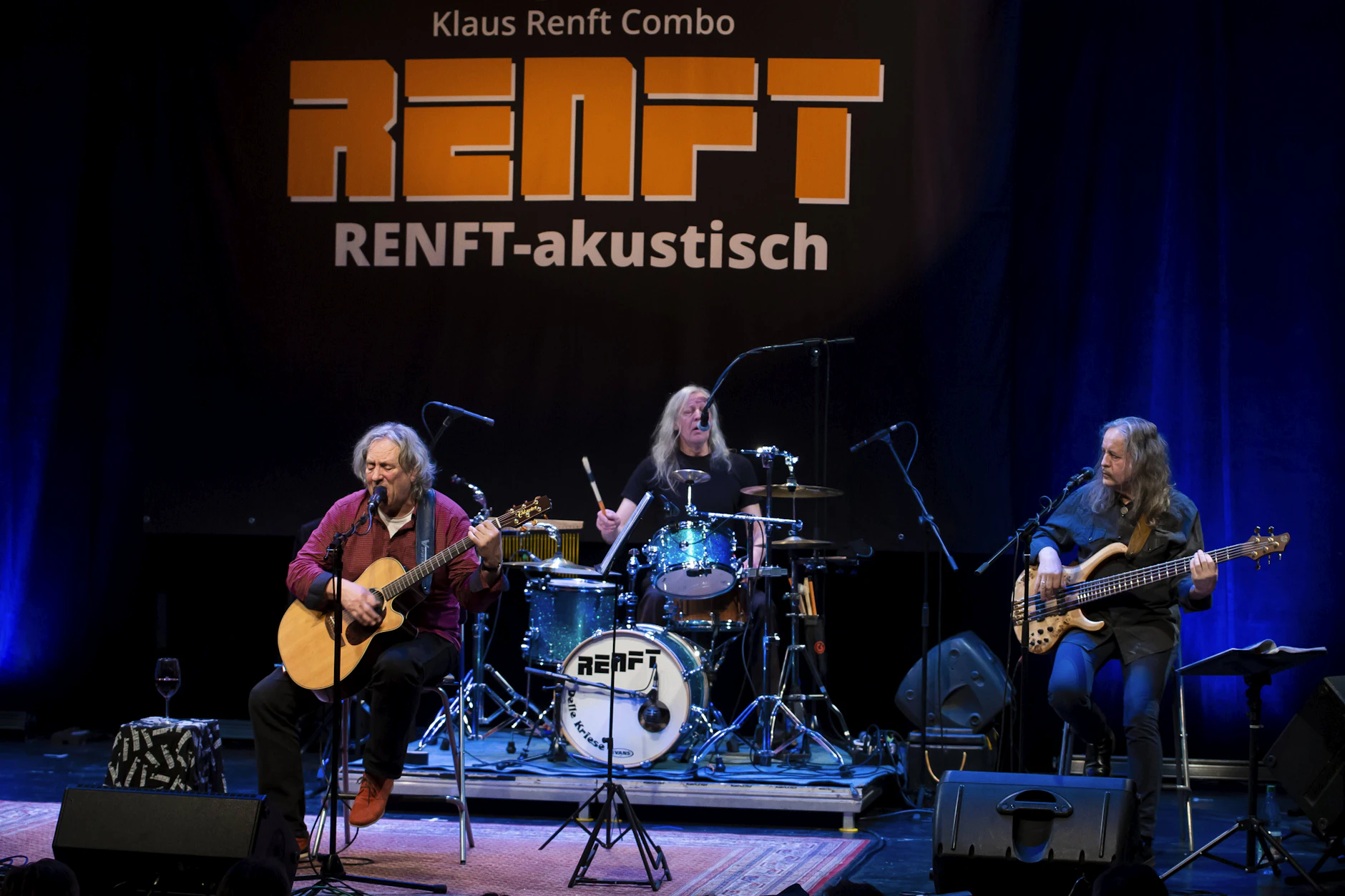 Die Band Renft bei einem Auftritt im Jahr 2020. Die Shows, die die Kultband aus der DDR aktuell spielt, sollen die letzten dieser Art sein.