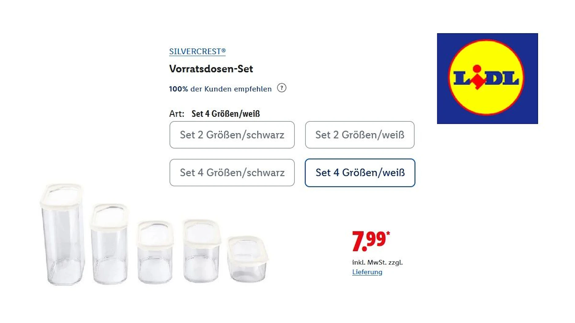 SILVERCREST Vorratsdosen-Set