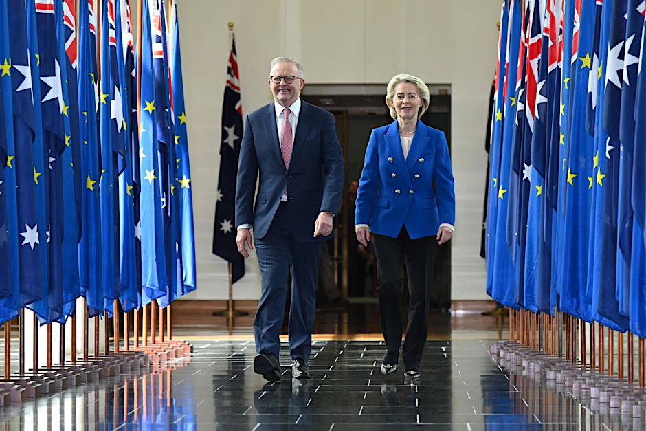 Strategischer Schulterschluss: Der EU-Deal mit Australien zielt auf China.