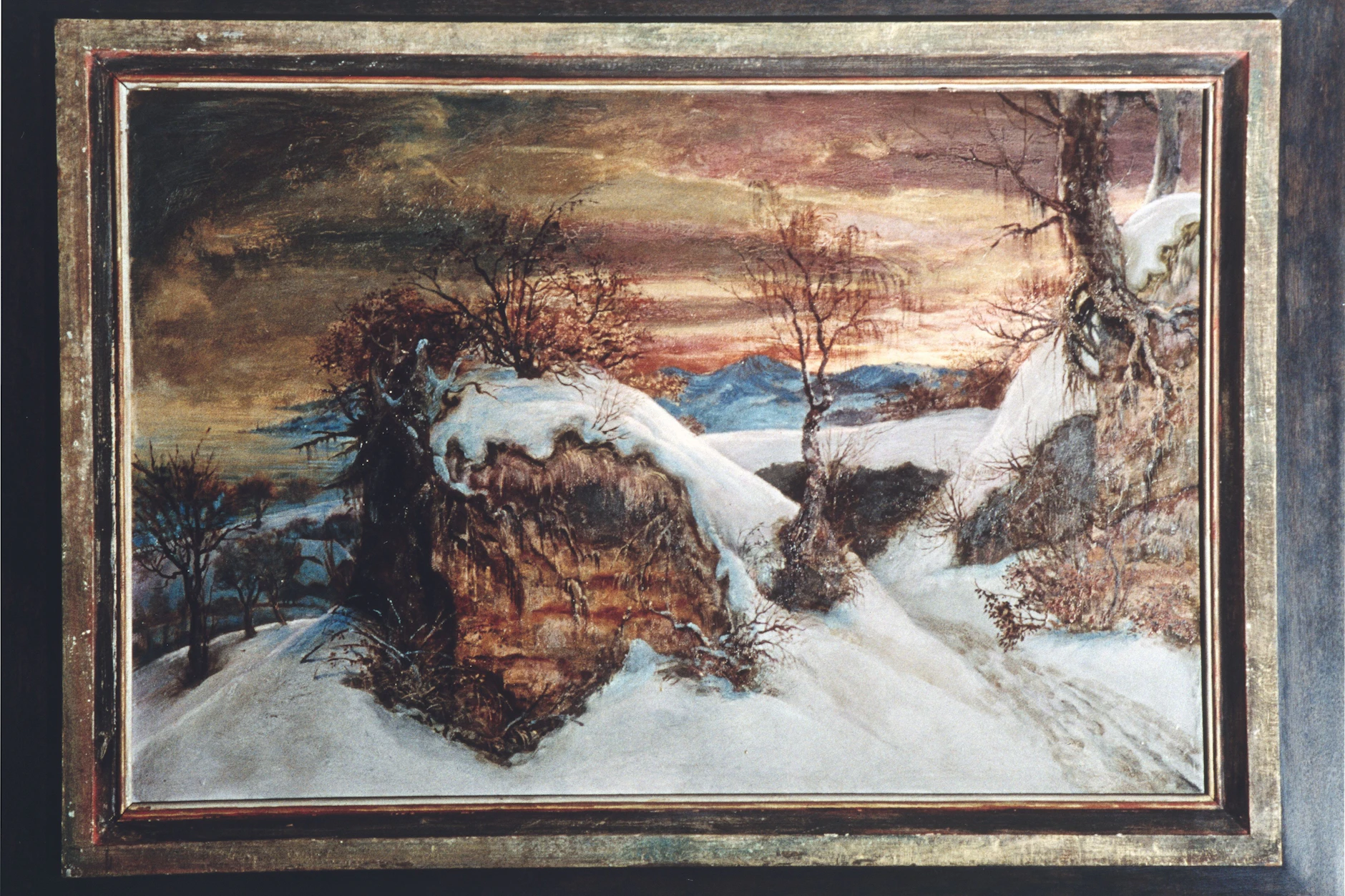 Otto Dix: „Felsen im Schnee“, 1944