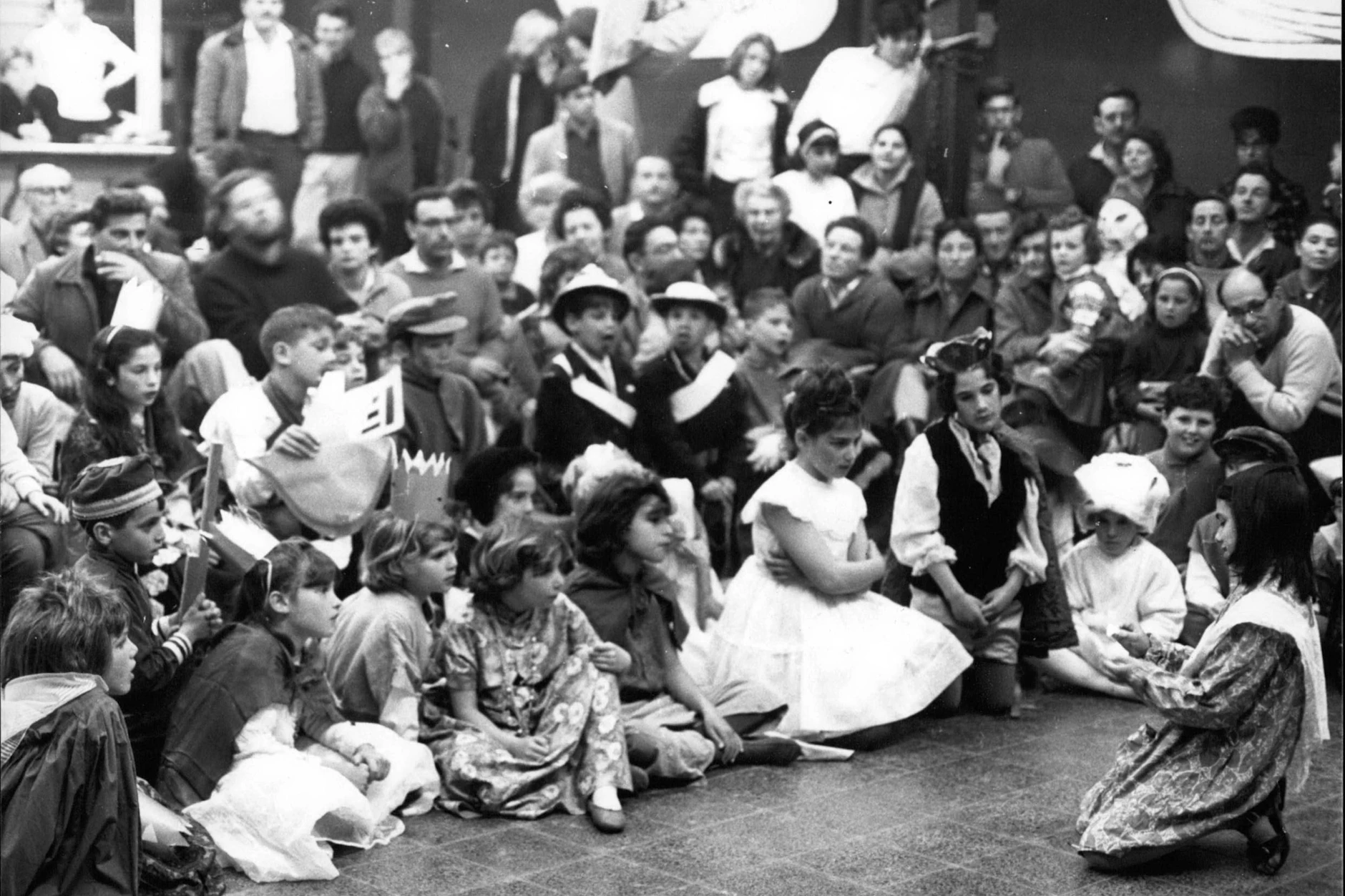 Ein Purim-Theaterstück im Kibbuz Beit Haemek im Jahr 1959