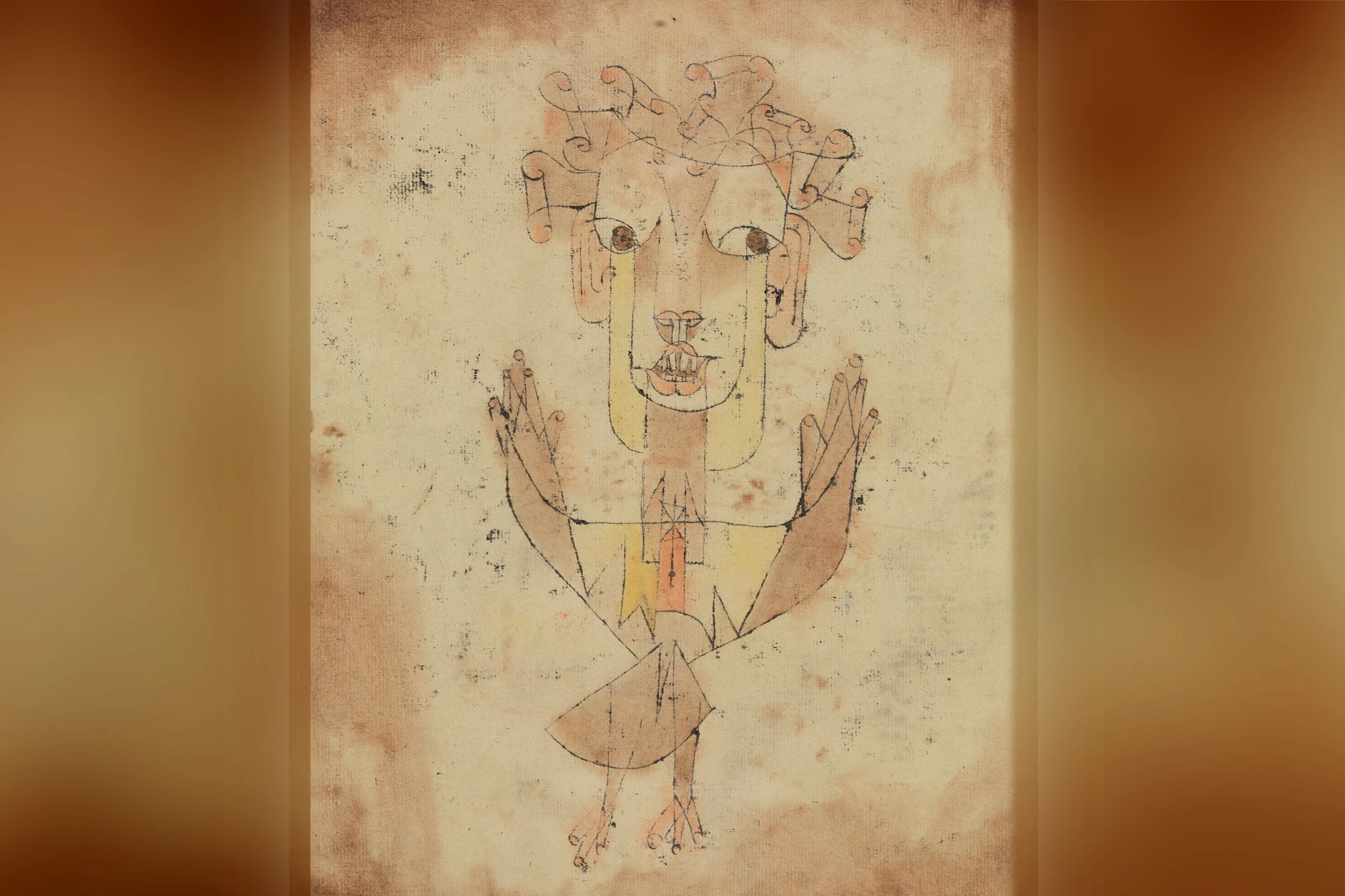 Paul Klee: „Angelus Novus“, 1920, Öl, Aquarell/Papier