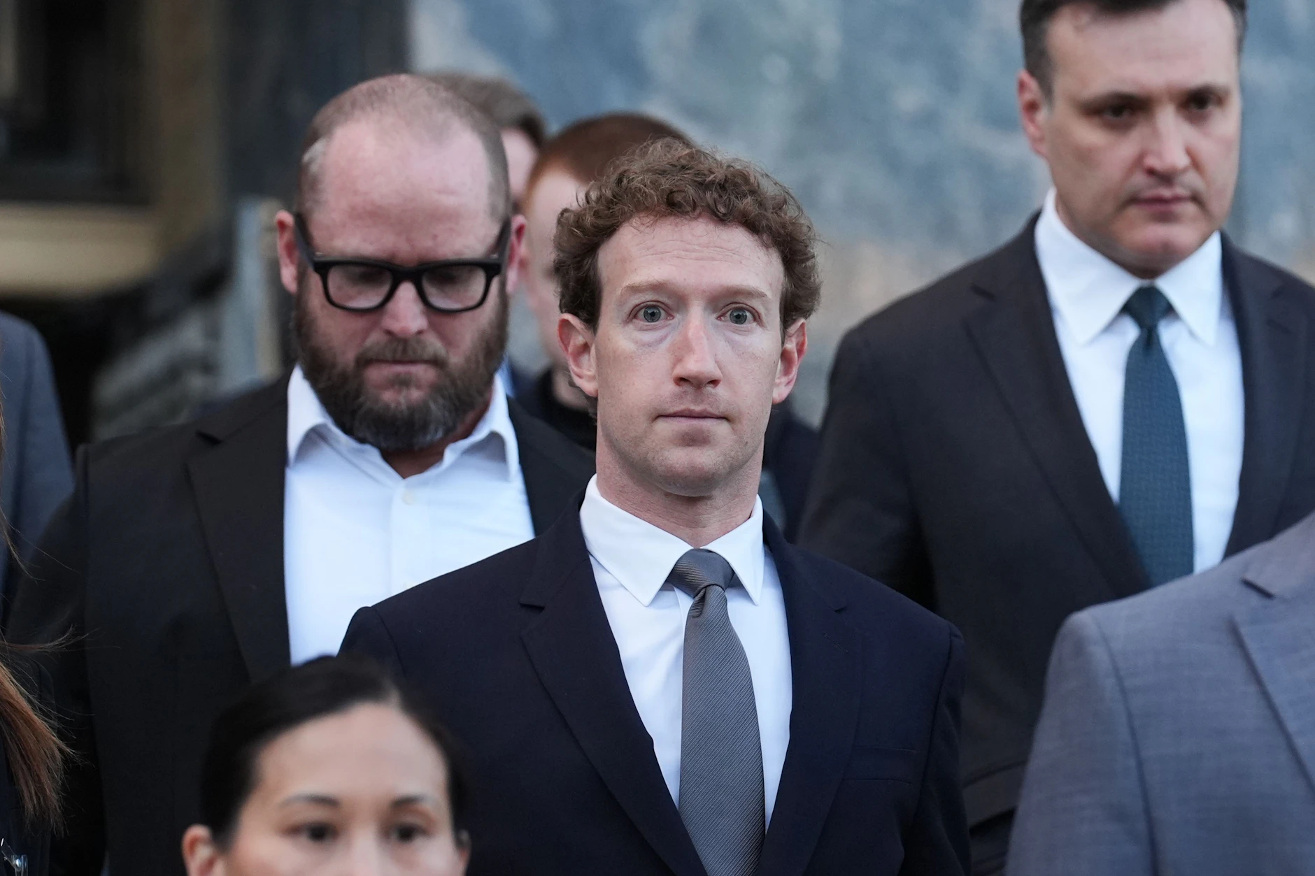 Meta-CEO Mark Zuckerberg nach seiner Aussage beim Prozess um das Suchtpotenzial sozialer Medien in Los Angeles.