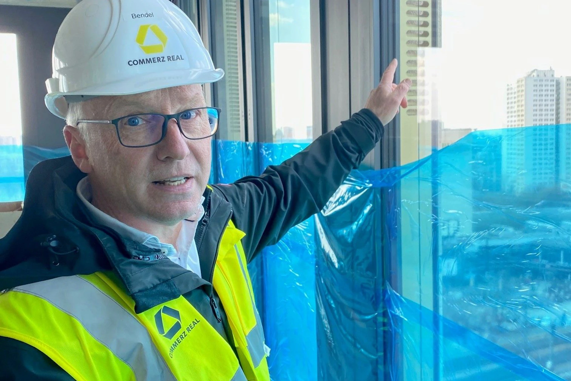 Hans-Jürgen Bendel ist der Projetleiter der Commerz Real für den Wolkenkratzer am Alex.
