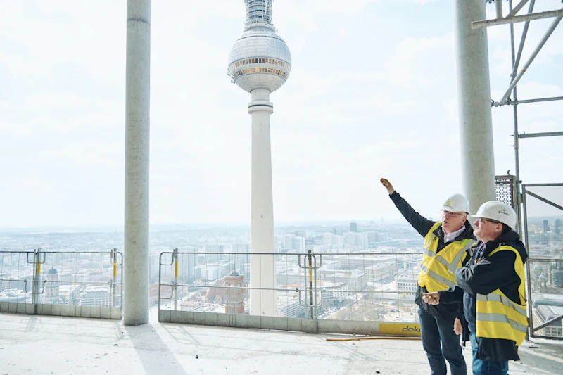 Berliner Wolkenkratzer: So wild ist die höchste Baustelle am Alex