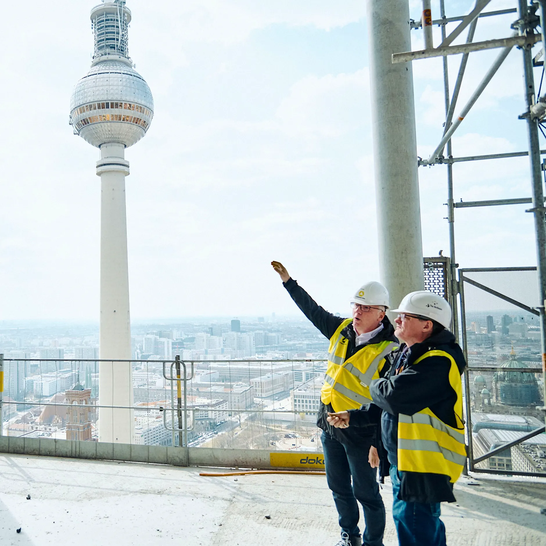 Berliner Wolkenkratzer: So wild ist die höchste Baustelle am Alex