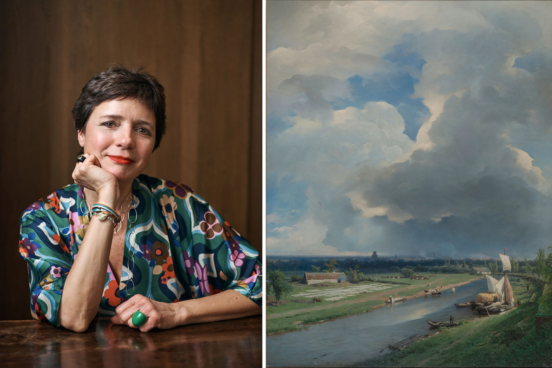 Annabelle von Oeynhausen lenkt den Blick auf die Kunst: Hier ein Gemälde von Andreas Achenbach, zu sehen in Erfurt.