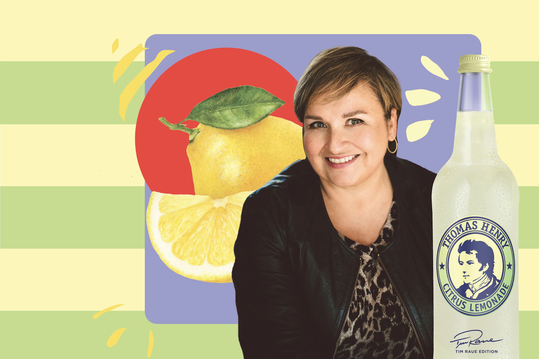 Sigrid Bachert von der Bitterlimomarke Thomas Henry bringt als Co-op mit Zwei-Sterne-Koch <a data-li-document-ref="10020701" href="https://www.replace-delivery-host.com/artikel/schadenfreude-vorfreude-die-fruehlingshaften-temperaturen-machen-lust-auf-mehr-10020701">Tim Raue</a> die „Citrus Lemonade Tim Raue Edition“ auf den Markt.