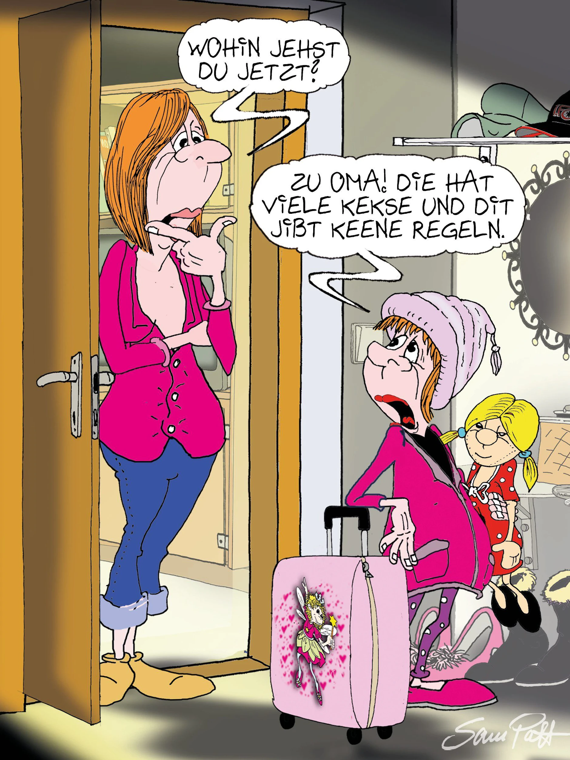 Der Cartoon des Tages hat jeden Tag einen festen Platz in unserer Rubrik Witz des Tages. Denn wir lieben den Humor von Zeichner Sam Paff aus Berlin!