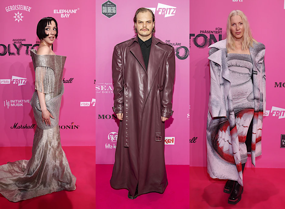 Pinker Teppich beim Polyton-Preis: Die deutsche Musikszene feiert.