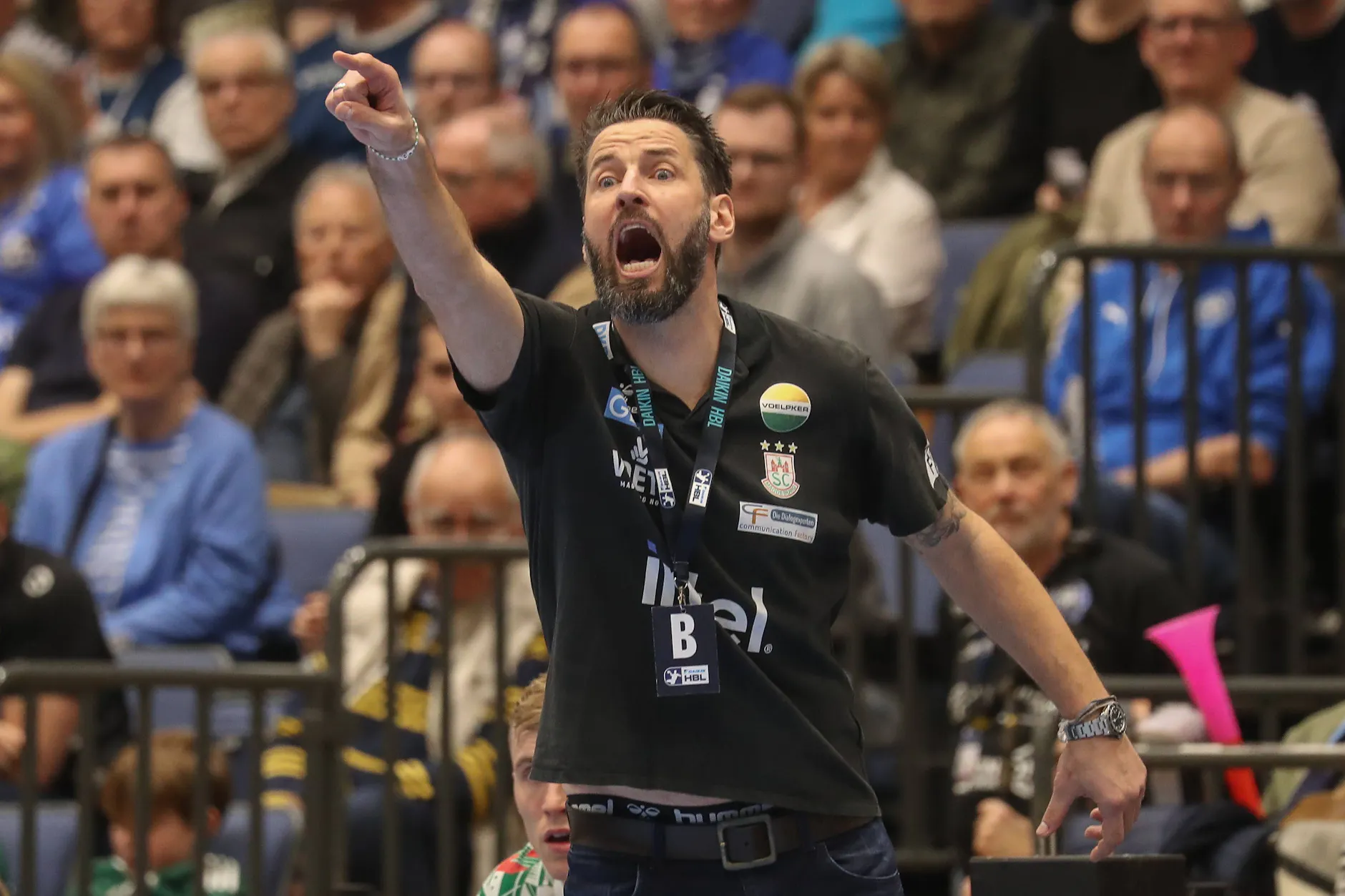 Immer unter Strom: Magdeburgs Trainer Bennet Wiegert ist für Stefan Kretzschmar die Schlüsselfigur für die Erfolge des SCM.