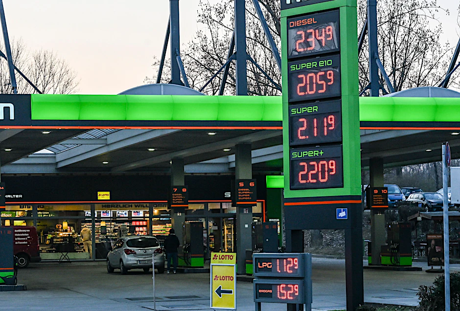 Eine Tankstelle in Berlin