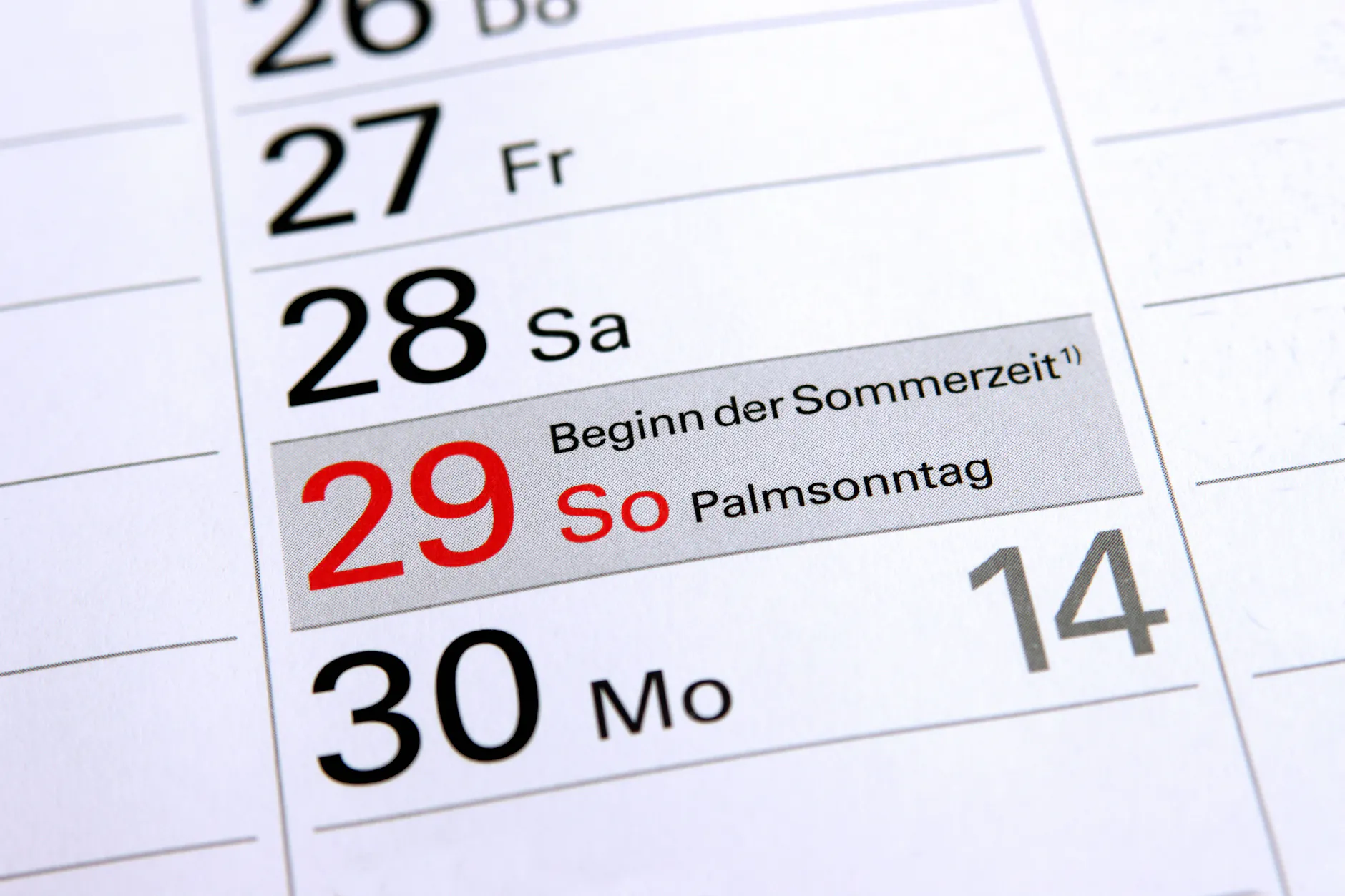 Am Sonntag, 29. März, wird die Uhr auf die Sommerzeit umgestellt.