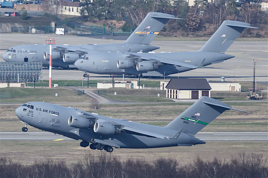 Die US-Airbase Ramstein gilt als zentrales logistisches Drehkreuz für amerikanische Militäroperationen im Nahen Osten.