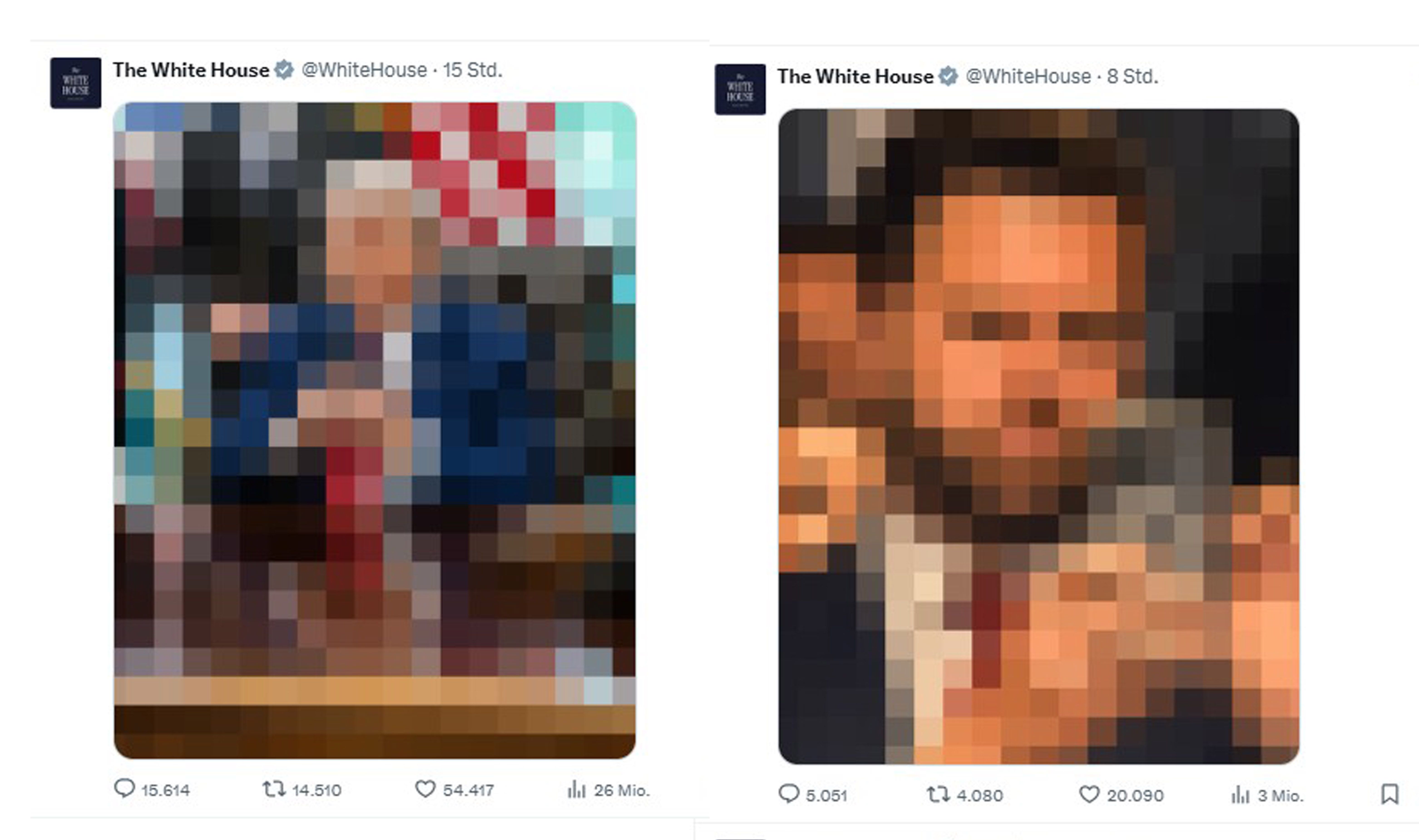 Raketen, Streiks und Pixel-Bilder: Das gefährliche Rätselspiel des Weißen Hauses