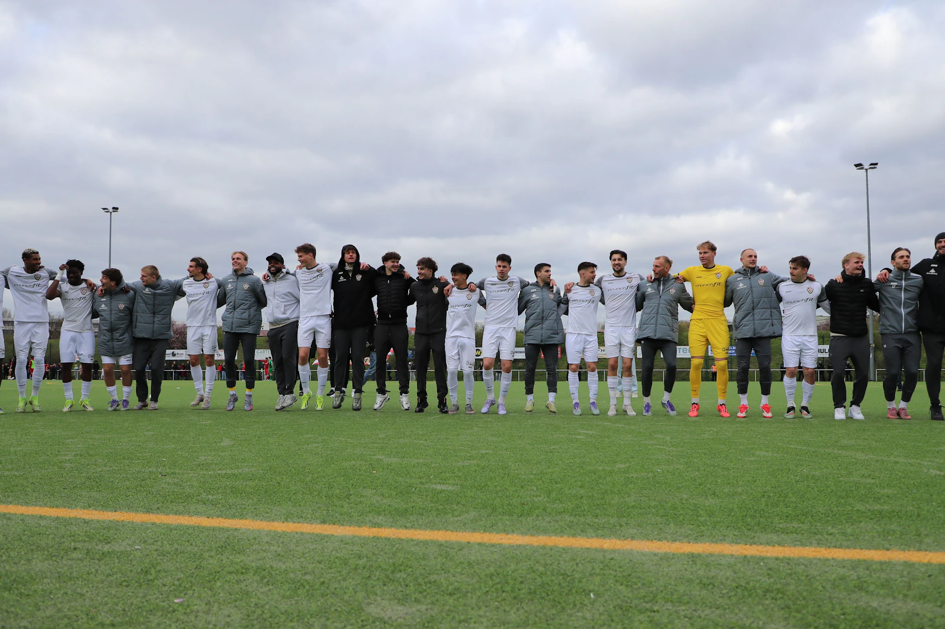 So schön jubeln die BFC-Spieler nach dem Einzug ins Finale. 