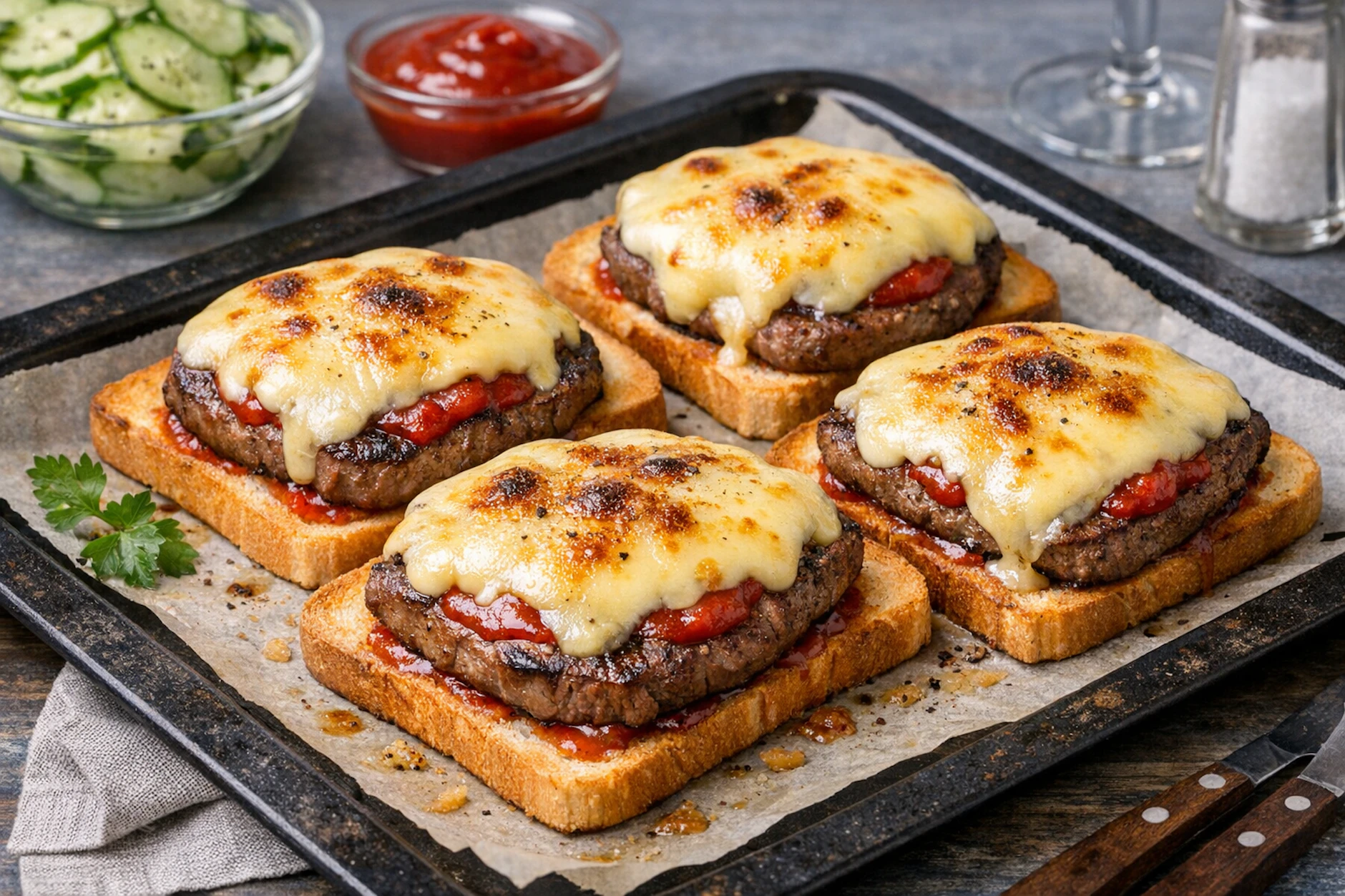 Schlemmertoast mit Rinderfilet: Dieses geniale Gericht zum Abendbrot ist einfach und edel zugleich. Wir haben es in einem Kochbuch aus der DDR entdeckt.