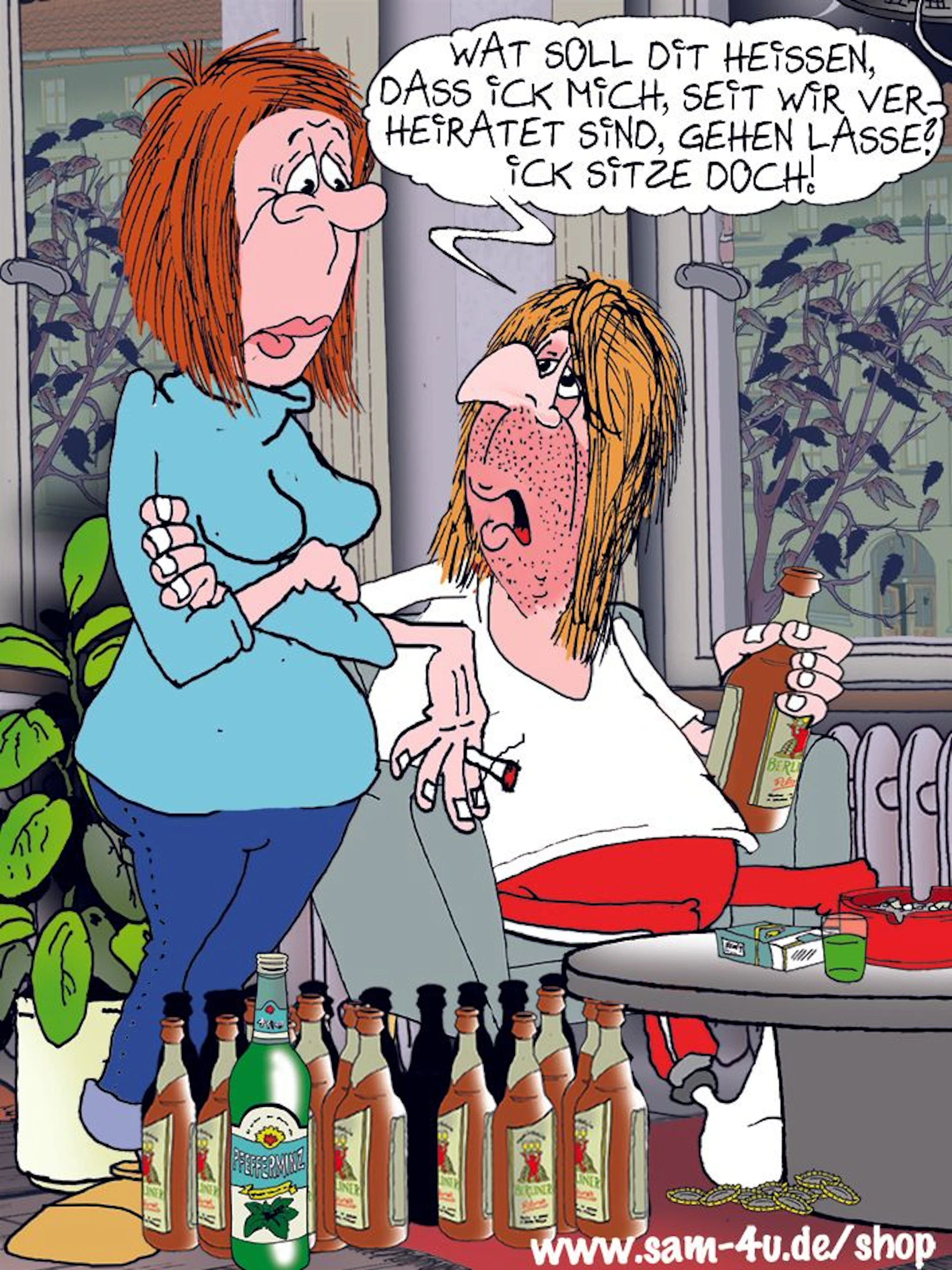 Der Cartoon des Tages kommt auch heute wie jeden Tag von unserem Zeichner Sam Paff aus Berlin. Sie werden seinen Berliner Humor lieben!