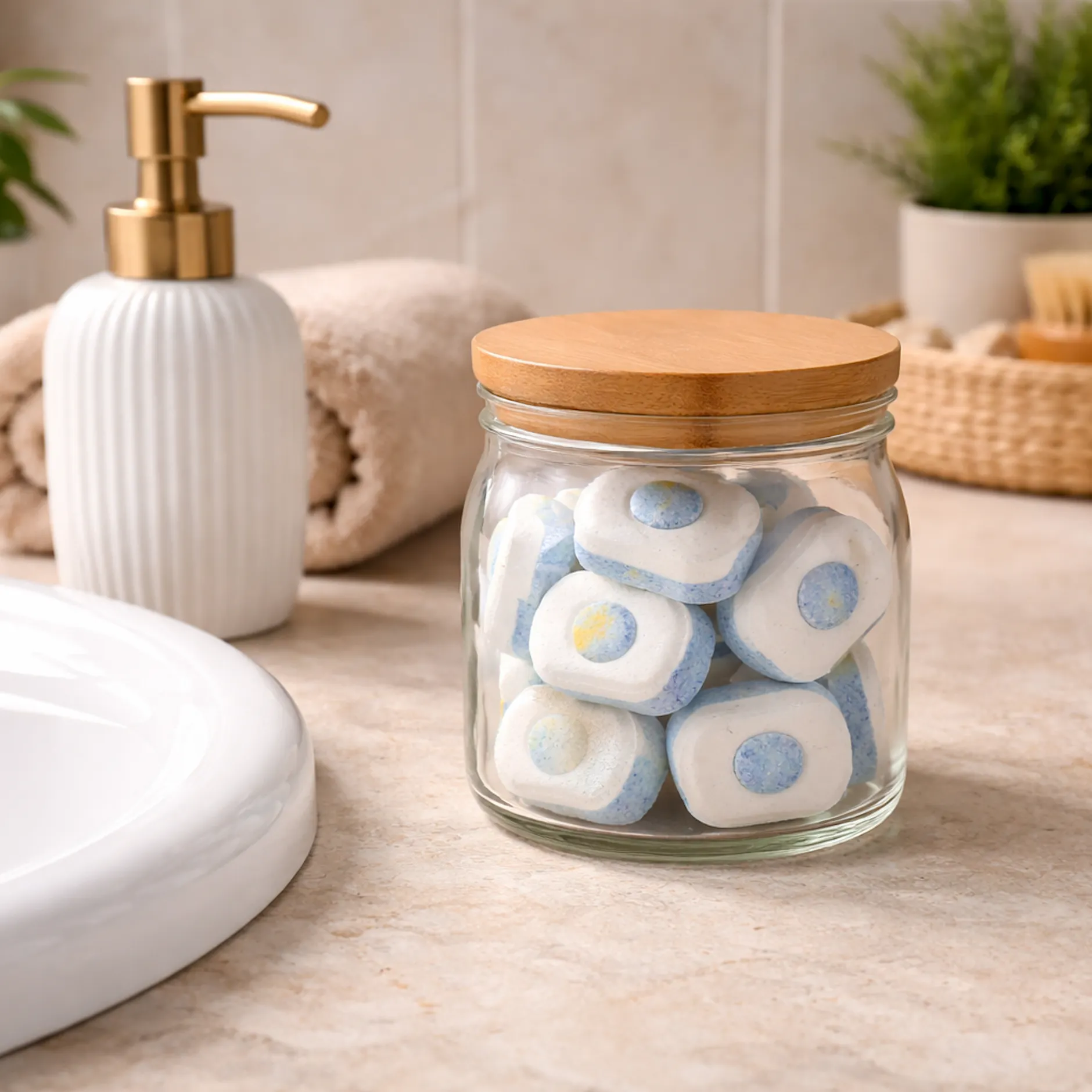 Das Bad blitzsauber: So nutzen Sie Geschirrspültabs gegen Kalk und Schmutz