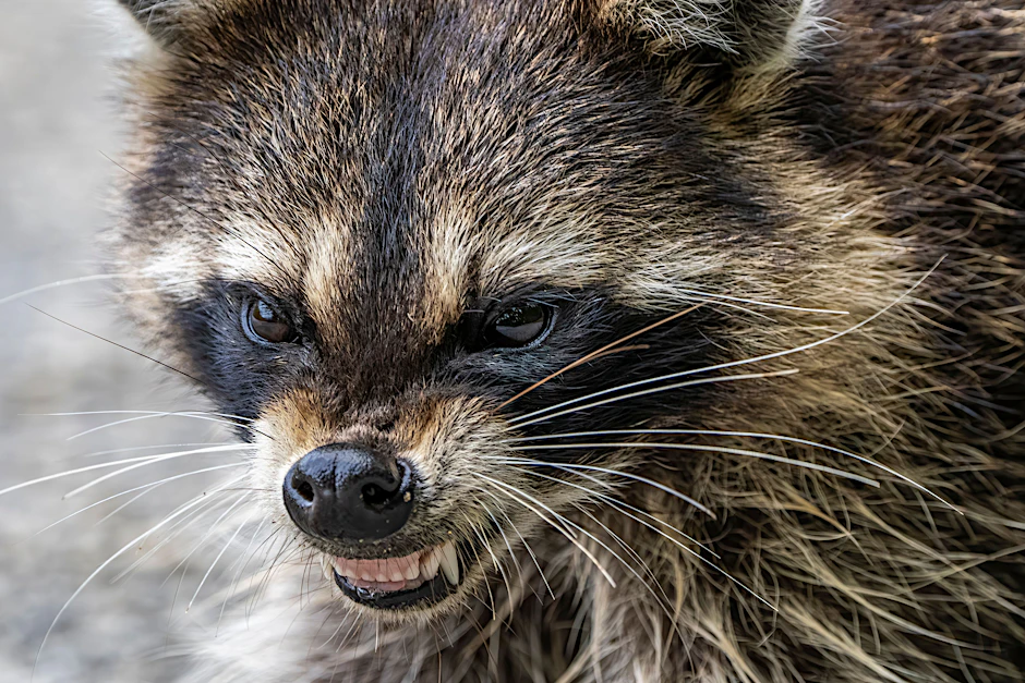 Der wehrhafte Waschbär ist die einzige Spezies im Berliner Ranking, die gleich in zwei Kategorien als Top-Bedrohung abräumt.