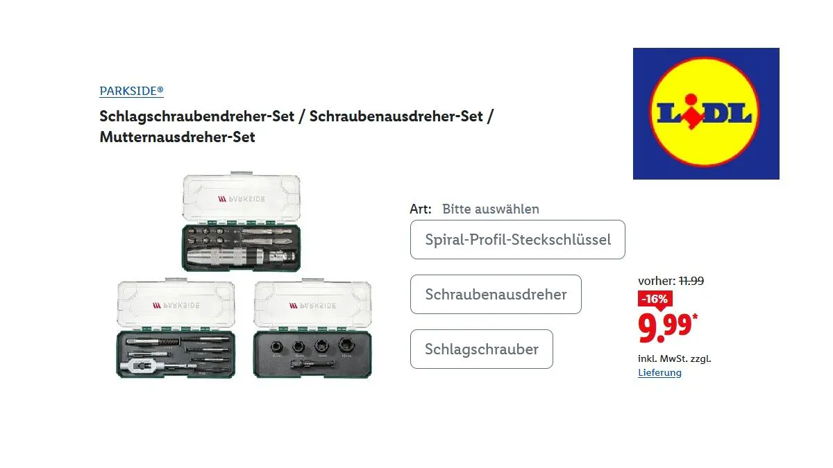 Schraubendreher- oder Schraubenausdreher-Set